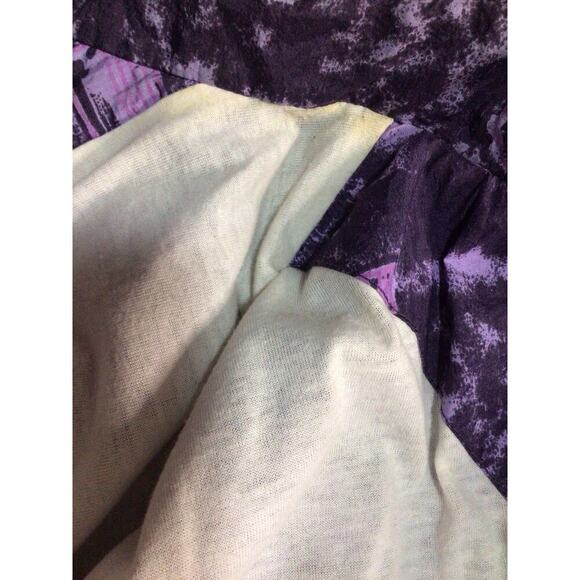 ACTIVE SWISS DESIGN Vintage Retro Full Zip Windbreaker Jacket Purple Large - Picture 8 of 10